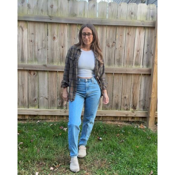 Wituli Olive + Navy Faded Flannel Shirt - Picture 5 of 7